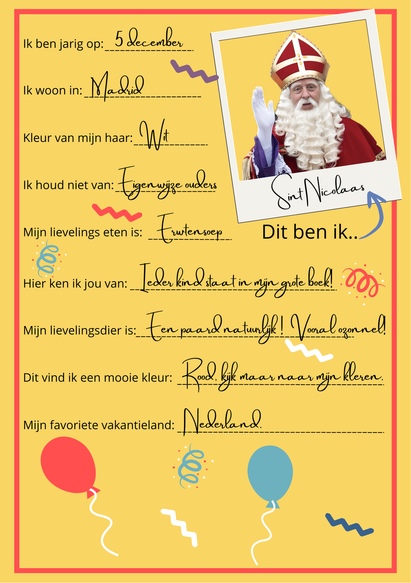 Vriendenboekje Feest